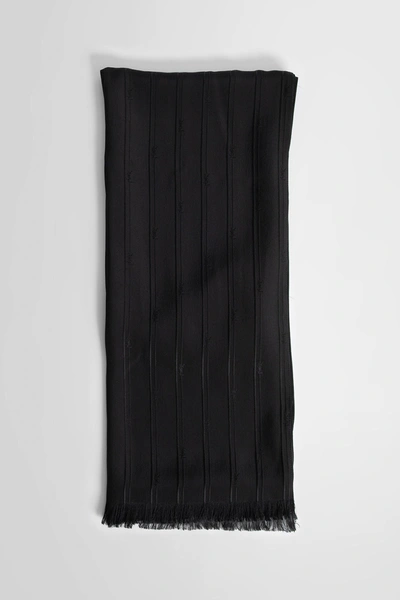 Saint Laurent Man Black Scarves