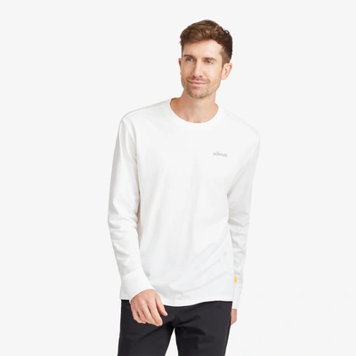 Allbirds Men's Organic Cotton Long Sleeve Tee In Logo - Blizzard