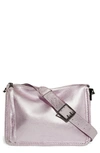 Aimee Kestenberg Famous Leather Large Crossbody Bag In Rose Metallic