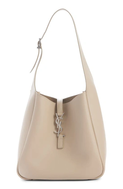 Saint Laurent Women's Le 5 À 7 Soft Small Shoulder Bag In Smooth Leather In Seasalt