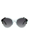Kate Spade Jezebel 54mm Gradient Round Sunglasses In Blue/grey Shaded