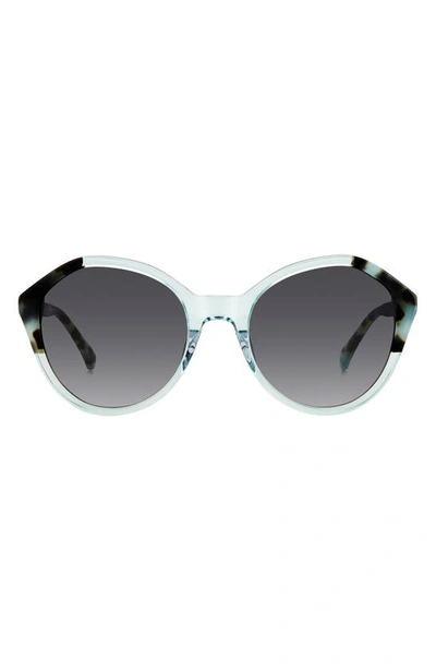 Kate Spade Jezebel 54mm Gradient Round Sunglasses In Blue/grey Shaded