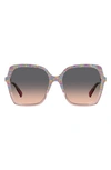 Missoni 57mm Square Sunglasses In Pink Multi Gradient