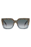 Missoni 55mm Square Sunglasses In Grey Pattern Gradient