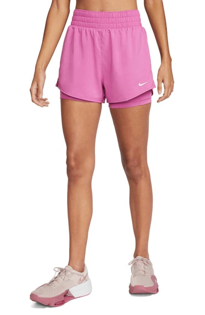 Nike Dri-fit High Waist Shorts In Cosmic Fuchsia