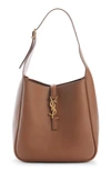 Saint Laurent Le 5 A 7 Ysl Small Hobo In Smooth Supple Leather In Fox