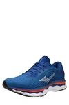 Mizuno Wave Sky 6 Running Sneaker In Turkish Sea-white