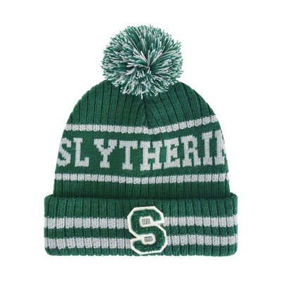 Concept One Harry Potter Slytherin Collegiate Pom Cuff Beanie In Green