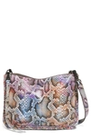 Aimee Kestenberg Famous Double Zip Leather Crossbody Bag In Ombre Cobra