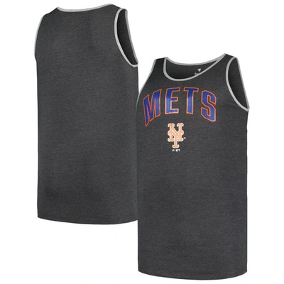 Profile Heather Charcoal New York Mets Big & Tall Arch Over Logo Tank Top