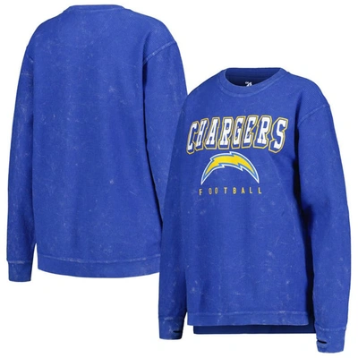 G-iii 4her By Carl Banks Powder Blue Los Angeles Chargers Comfy Cord Pullover Sweatshirt