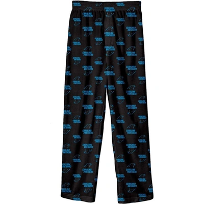 Outerstuff Kids' Youth Black Carolina Panthers Team-colored Printed Pajama Pants
