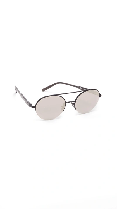 Super Sunglasses Cooper Monochrome Fade Sunglasses In Black/ivory