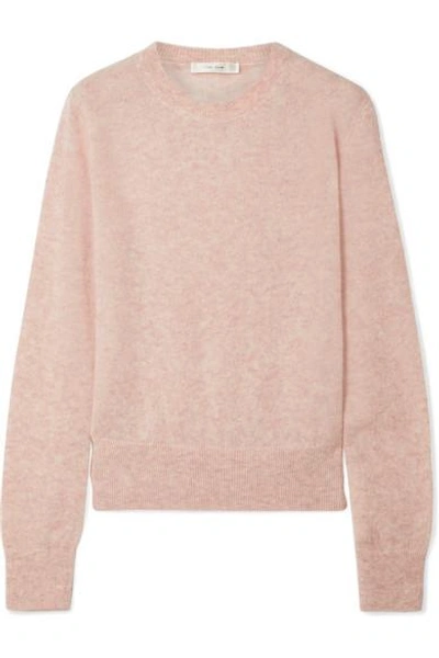 The Row Pink Minco Cashmere Silk Blend Sweater