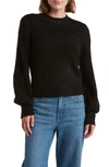 By Design Jane Crop Dolman Sleeve Sweater In Black
