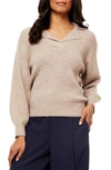 By Design Miley Pullover Sweater In Camel Heather