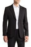 Tom Baine Performance Solid Sport Coat In Black