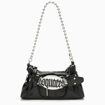 Dsquared2 Black Shiny Leather Handbag