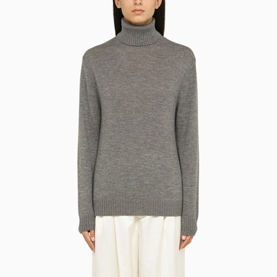 Jil Sander Grey Regular Wool Turtleneck