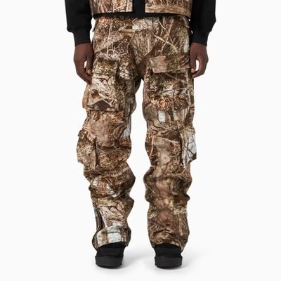 1989 Studio Beige Camouflage Cargo Trousers In Printed
