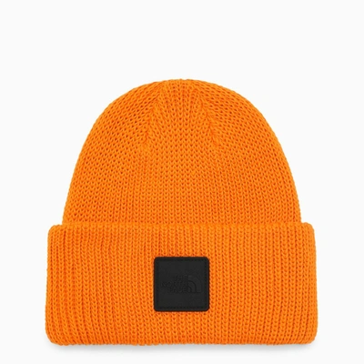 The North Face Mandarin Knitted Hat In Orange