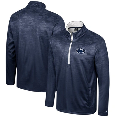 Colosseum Navy Penn State Nittany Lions The Machine Half-zip Jacket