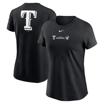 Nike Black Texas Rangers Over Shoulder T-shirt