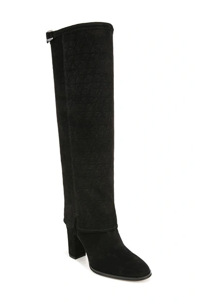 Franco Sarto West Knee High Boot In Black Suede