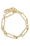 Kendra Scott Heather Paper Clip Chain Bracelet In Gold
