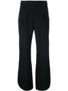 Goen J Round Hemline Cropped Trousers In Black