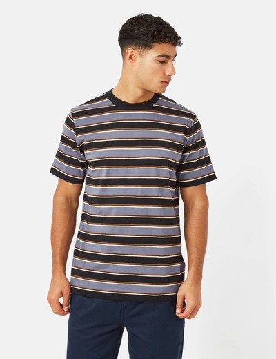 Carhartt -wip Leone T-shirt (leone Stripe) In Blue