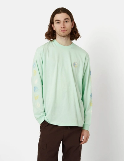 Carhartt -wip Cube Long Sleeve T-shirt In Green