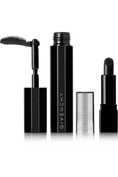 Givenchy Noir Interdit Mascara And Rouge Interdit Vinyl Lipstick Set - Black