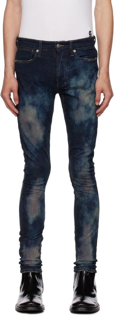 Ksubi Navy Van Winkle Journey Jeans In Blue