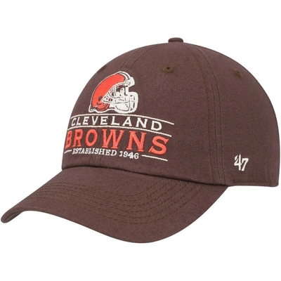 47 ' Brown Cleveland Browns Vernon Clean Up Adjustable Hat