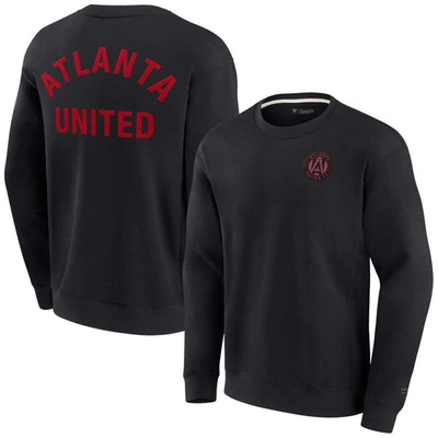 Fanatics Signature Unisex  Black Atlanta United Fc Super Soft Fleece Crew Sweatshirt