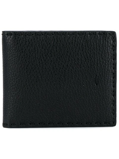Fendi Classic Grained Leather Wallet In F0qa1 Black