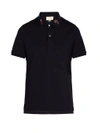 Gucci Navy Piqué Stretch-cotton Polo Shirt