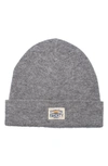 Faherty Core Logo Beanie In Grey Heather