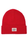 Faherty Core Logo Beanie In Red
