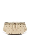 Valentino Garavani Valentino - Rockstud Spike Quilted Leather Belt Bag - Womens - Ivory