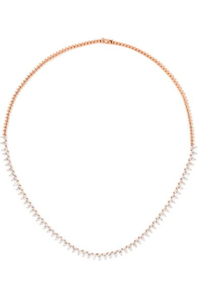 Anita Ko 18-karat Rose Gold Diamond Necklace