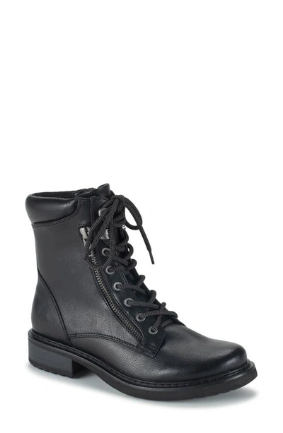 Baretraps Holden Faux Leather Combat Boot In Black