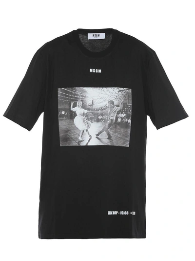 Msgm Cotton T-shirt In Black