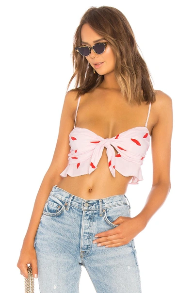 Lpa Tie Front Bandeau In Lips