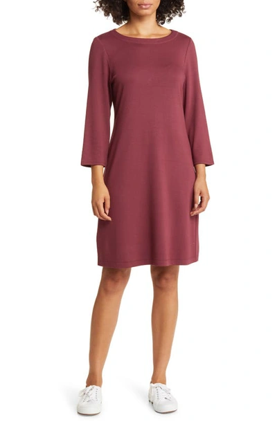 Tommy Bahama Darcy Three-quarter Sleeve Minidress In Meritage Wine