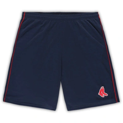 Profile Men's Â Navy Boston Red Sox Big And Tall Mesh Shorts
