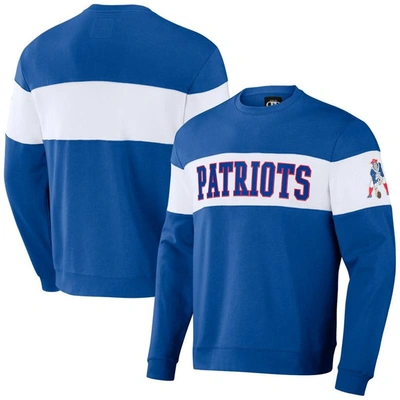 Nfl X Darius Rucker Collection By Fanatics Royal New England Patriots Team Color & White Pullover Sw