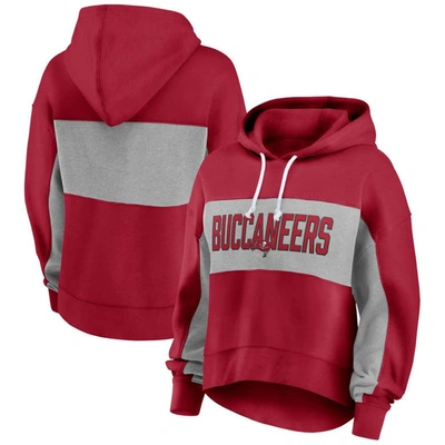 Fanatics Branded  Red Tampa Bay Buccaneers Filled Stat Sheet Pullover Hoodie