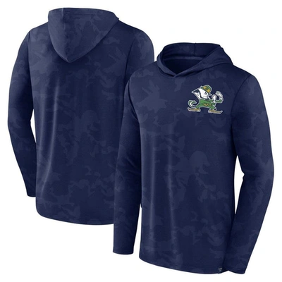 Fanatics Branded  Navy Notre Dame Fighting Irish Camo Hoodie Long Sleeve T-shirt